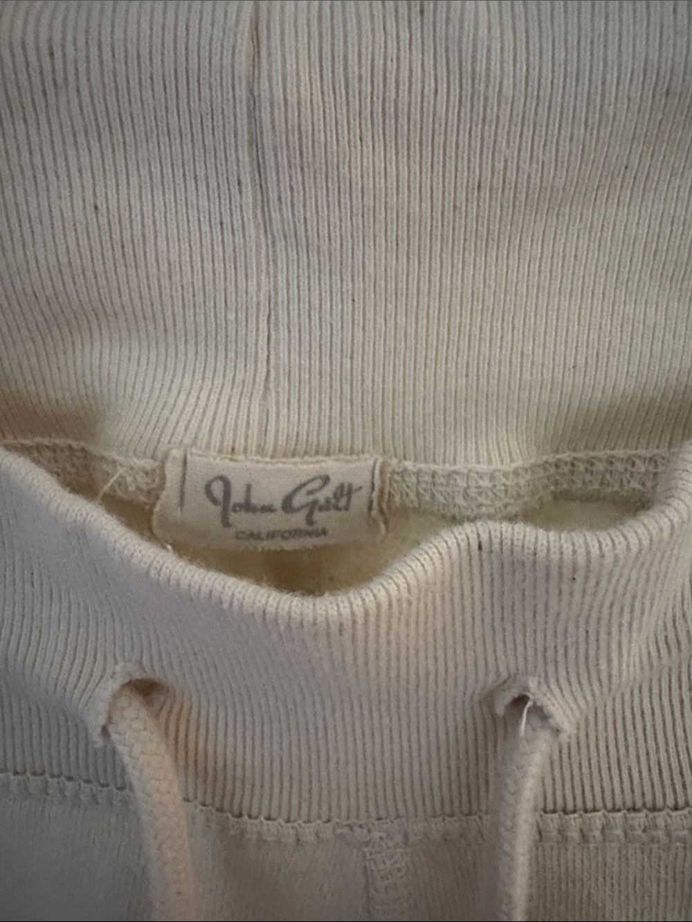 Brandy Melville Hilary Cream Sweatpants - Picture 2 of 3